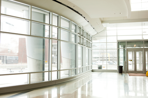 Large office lobby